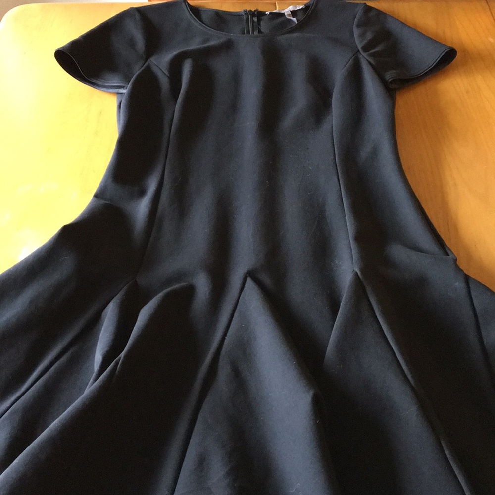 HALSTON HERITAGE Flared Short Sleeve Dress (SALE)